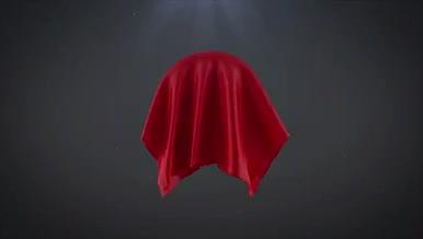 红布风吹动画揭示logo模板视频的预览图